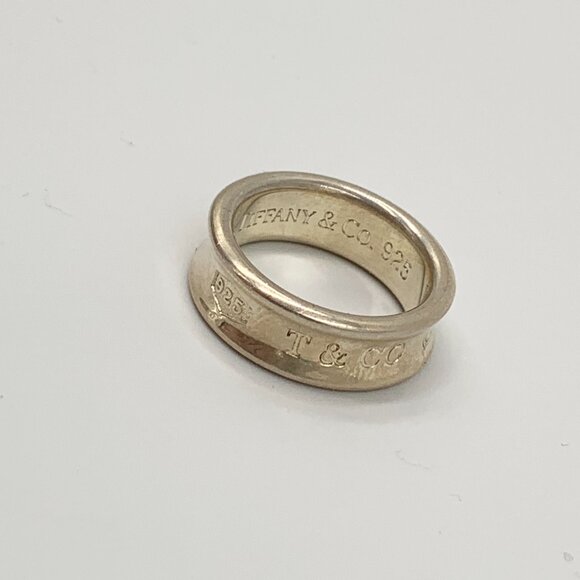 Authentic Tiffany & Co 925 Silver 1837 Medium Ring - Picture 3 of 12